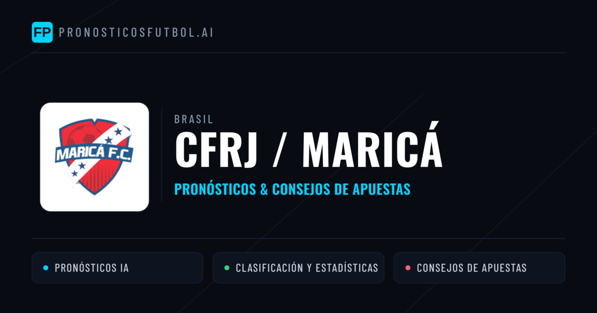 CFRJ / Maricá Pronósticos y estadísticas