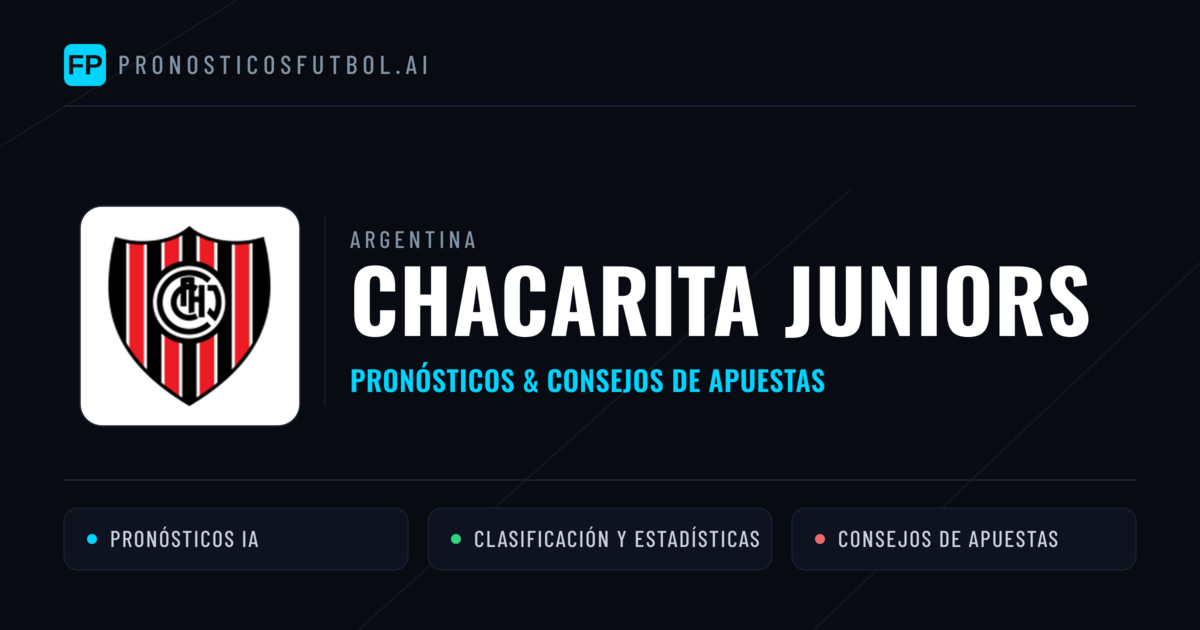 Chacarita Juniors Pronósticos y estadísticas