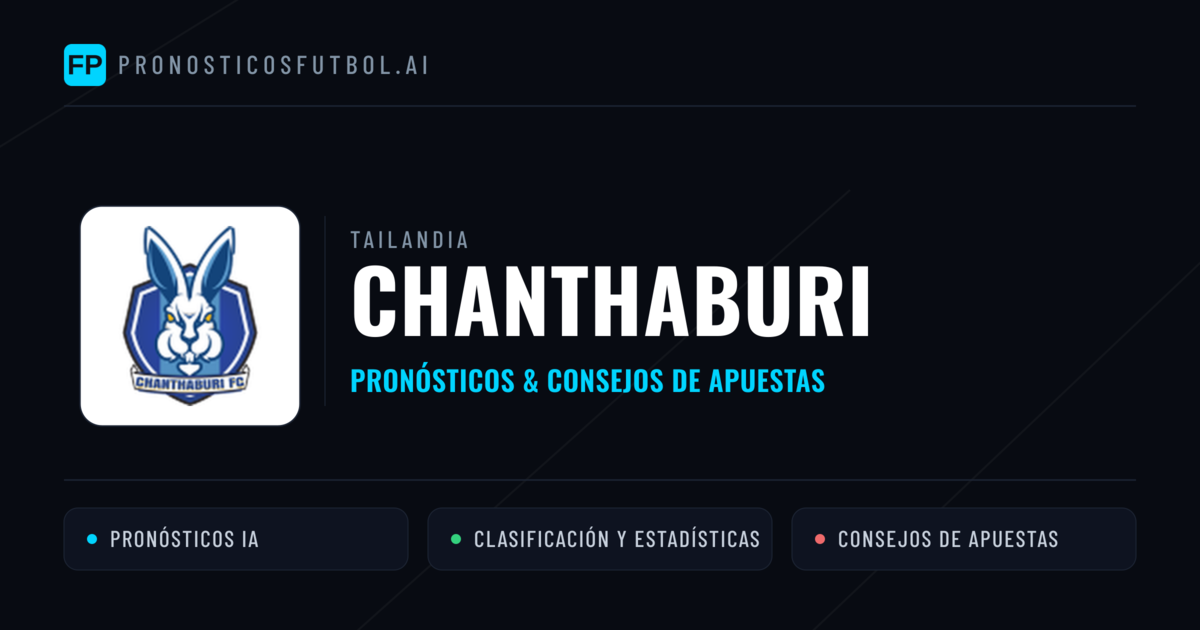 Chanthaburi Pronósticos y estadísticas