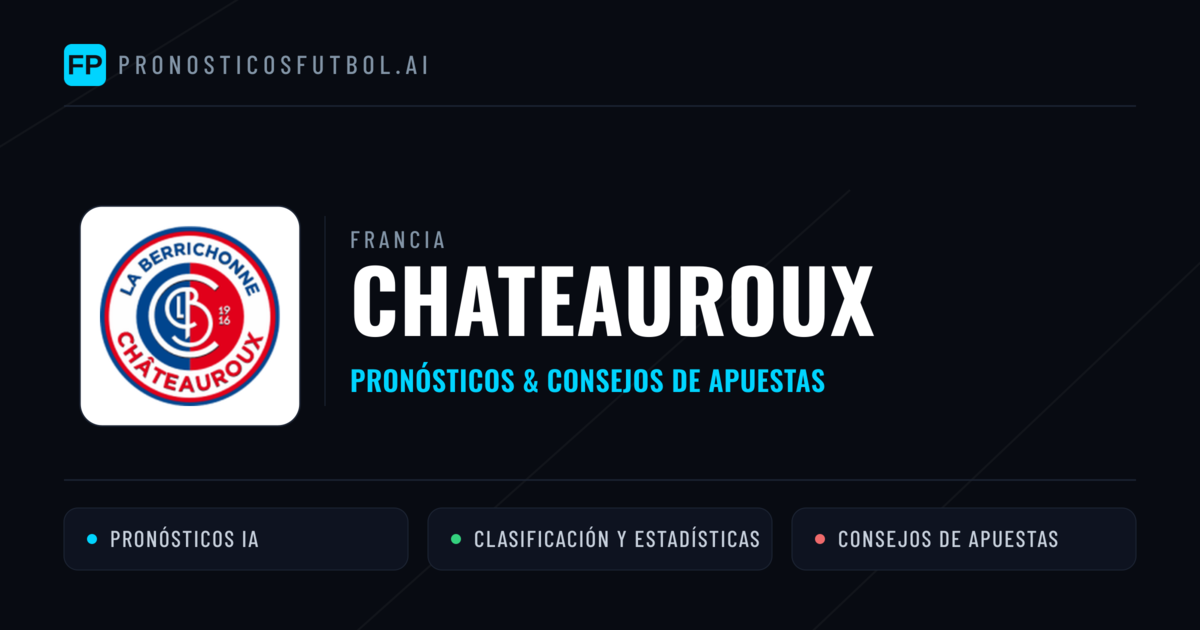 Chateauroux Pronósticos y estadísticas