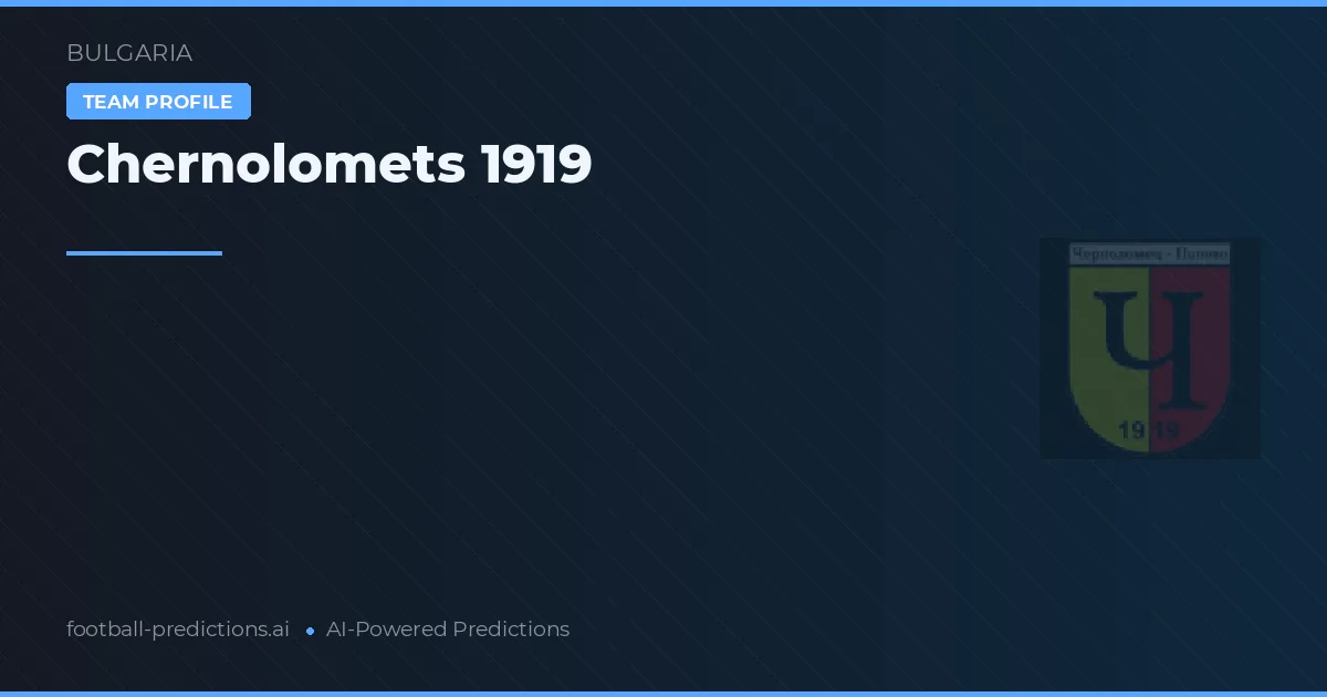Chernolomets 1919 Pronósticos y estadísticas