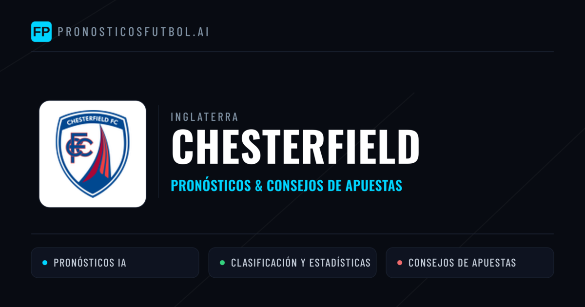 Chesterfield Pronósticos y estadísticas