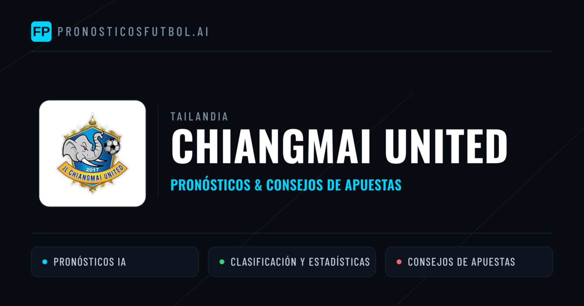 Chiangmai United Pronósticos y estadísticas