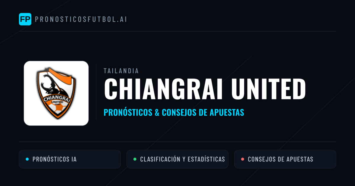 Chiangrai United Pronósticos y estadísticas