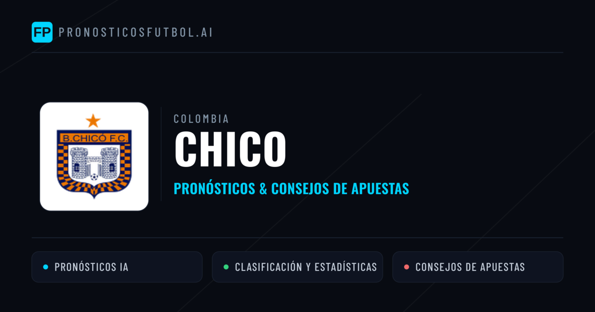 Chico Pronósticos y estadísticas