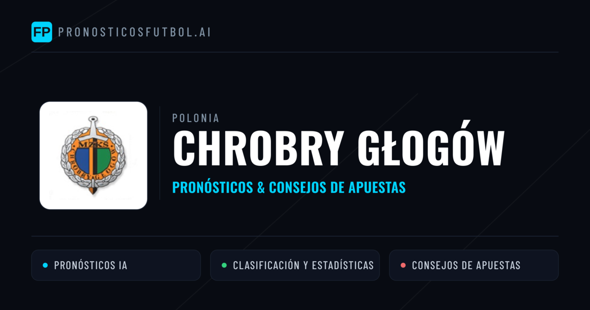 Chrobry Głogów Pronósticos y estadísticas