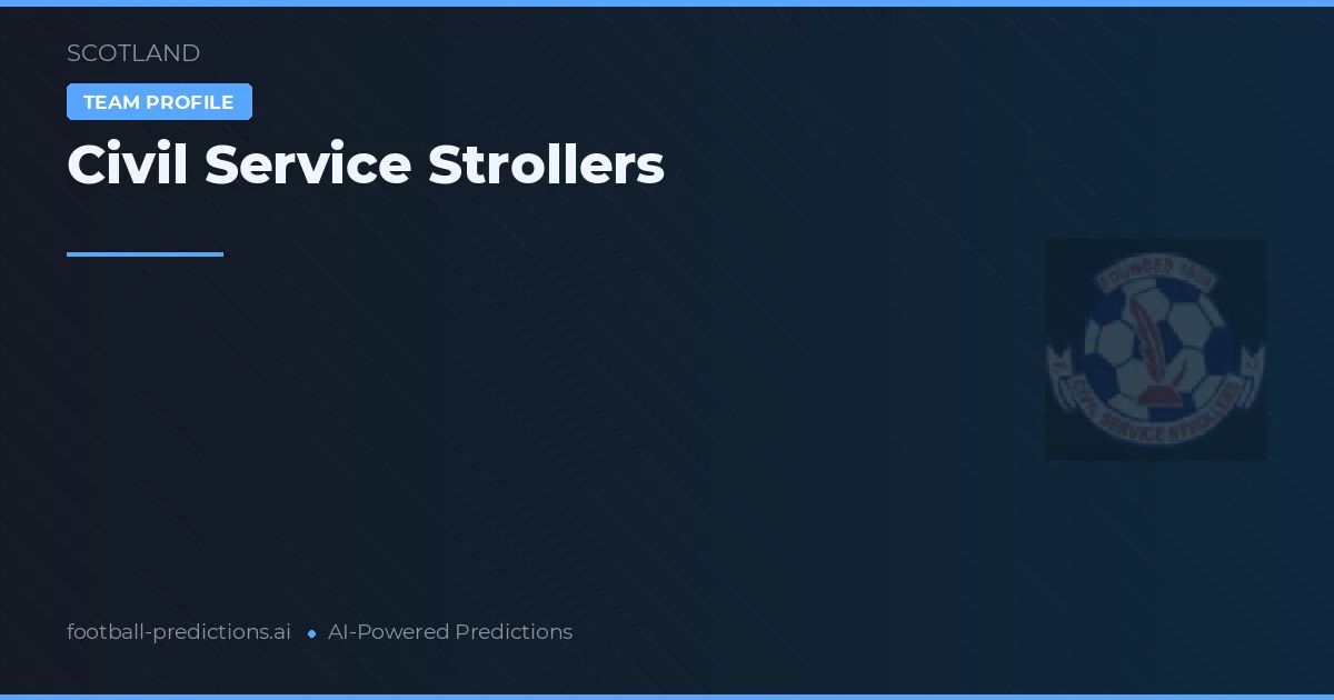Civil Service Strollers Pronósticos y estadísticas