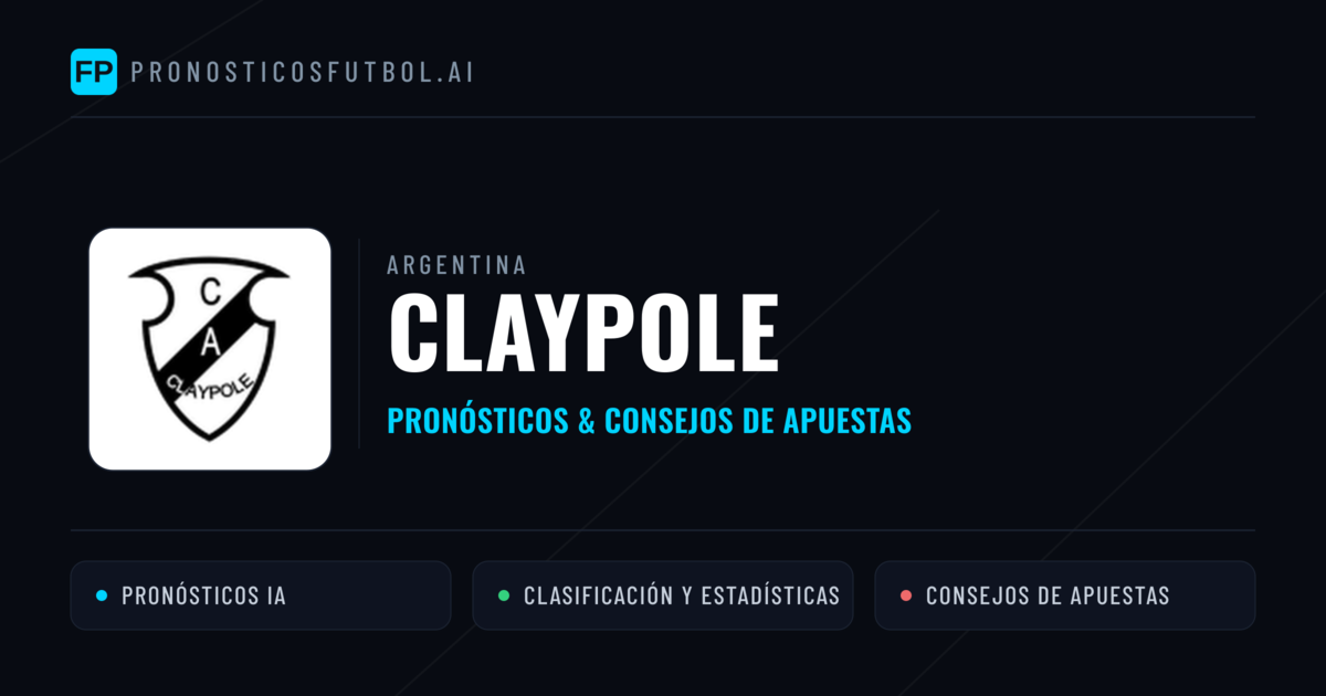 Claypole Pronósticos y estadísticas