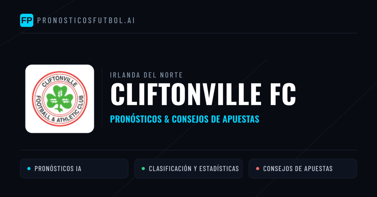 Cliftonville FC Pronósticos y estadísticas