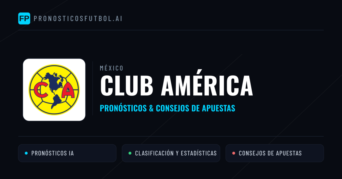 Club América Pronósticos y estadísticas