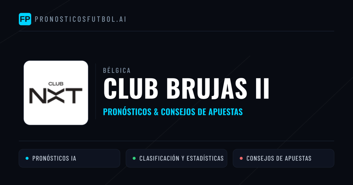 Club Brujas II Pronósticos y estadísticas