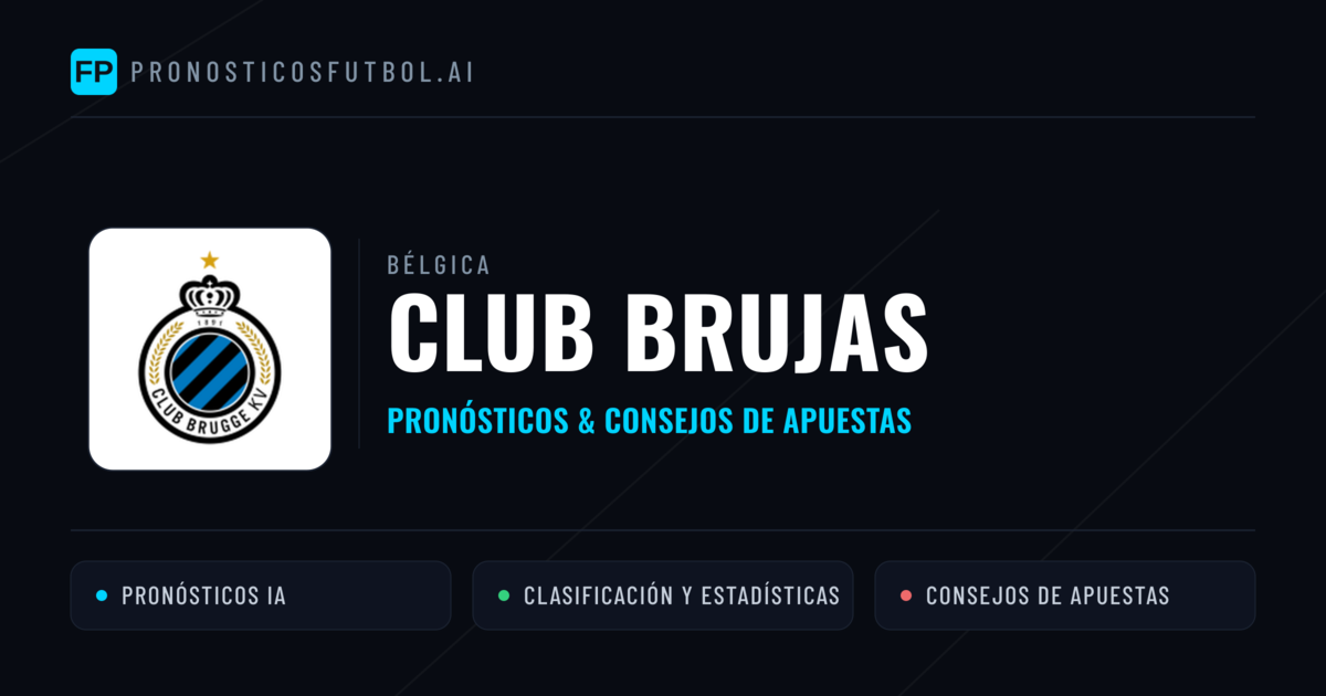 Club Brujas Pronósticos y estadísticas