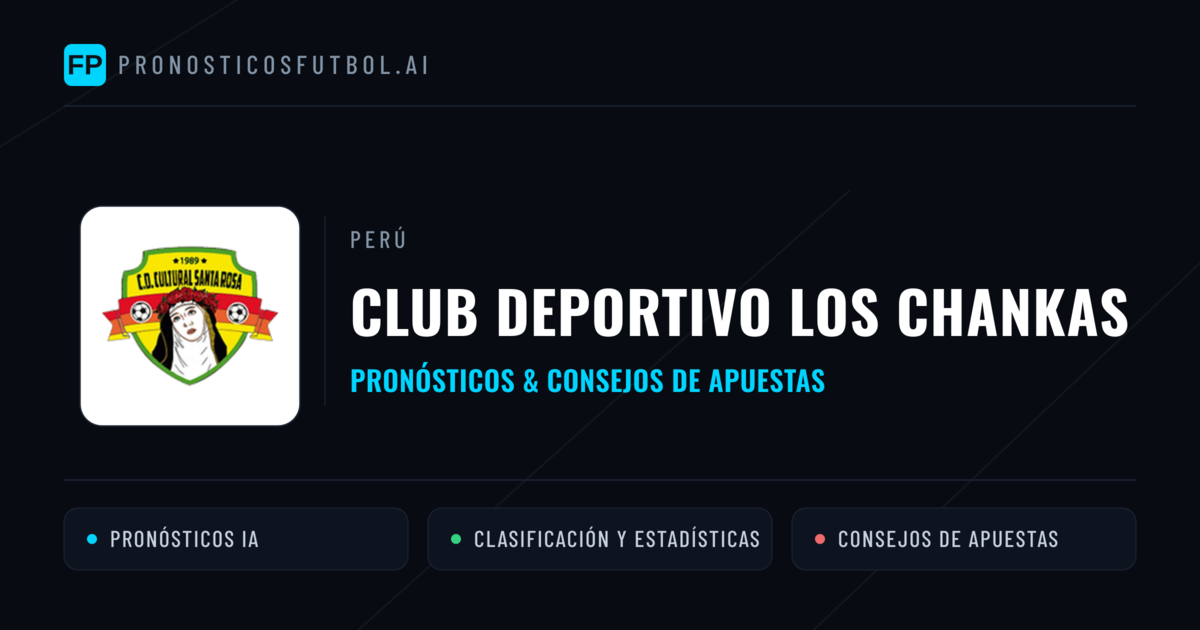 Club Deportivo Los Chankas Pronósticos y estadísticas
