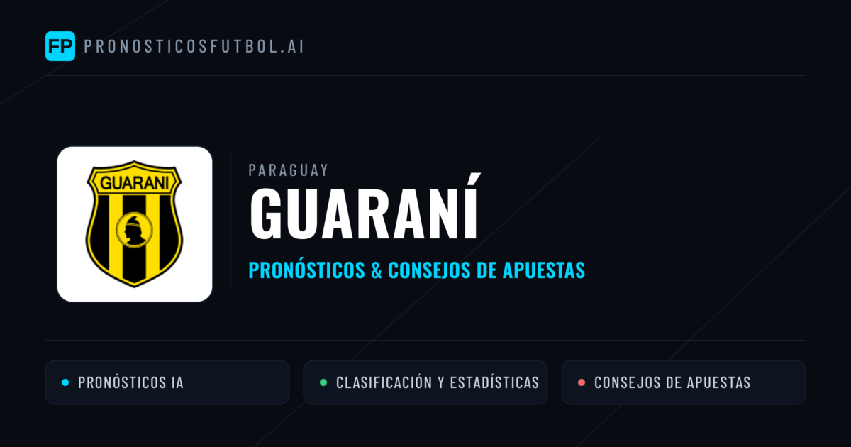 Guaraní Pronósticos y estadísticas