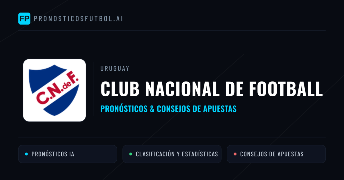 Club Nacional de Football Pronósticos y estadísticas
