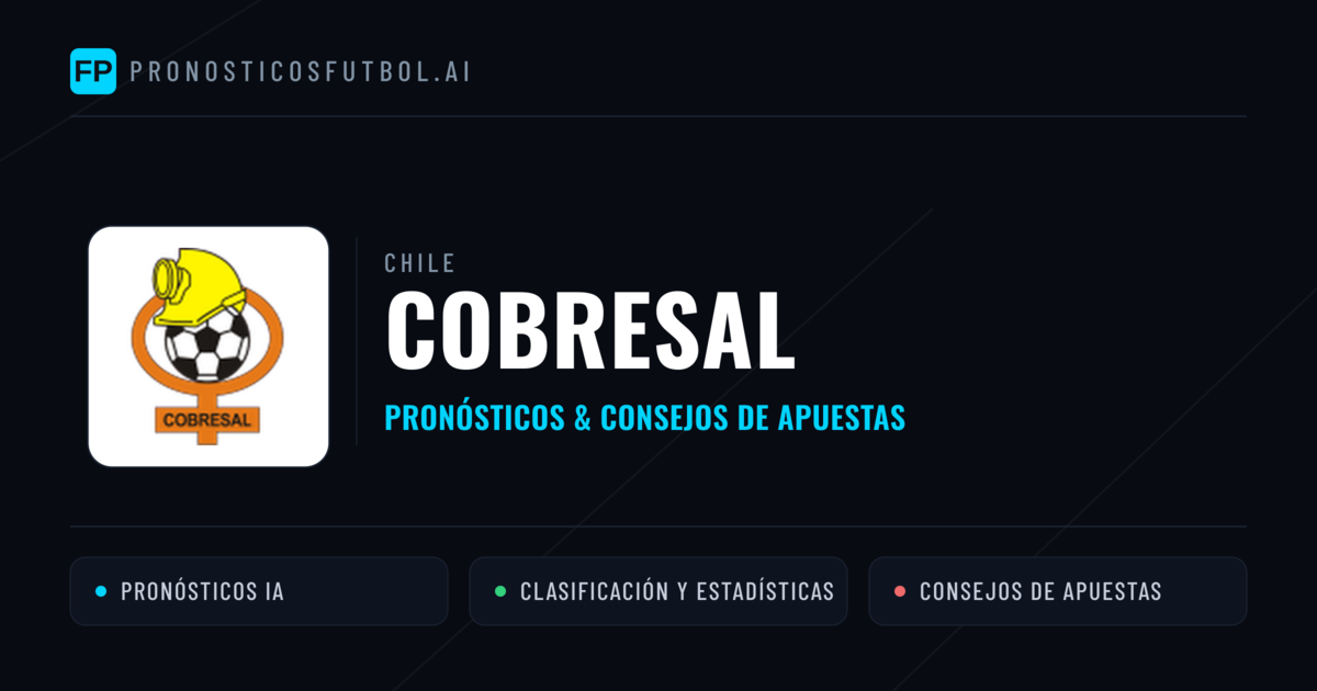 Cobresal Pronósticos y estadísticas