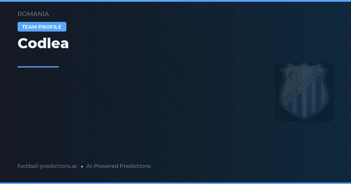 Codlea Pronósticos y estadísticas