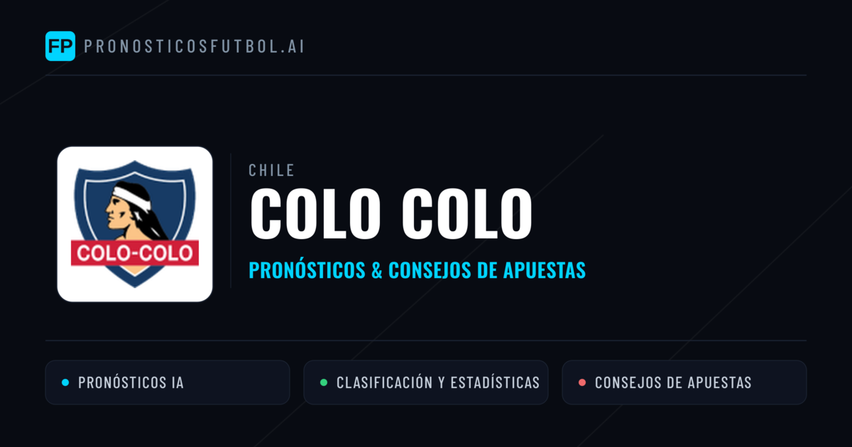 Colo Colo Pronósticos y estadísticas