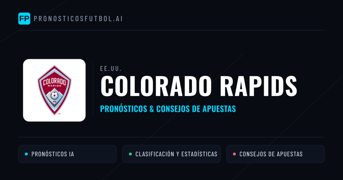 Colorado Rapids Pronósticos y estadísticas