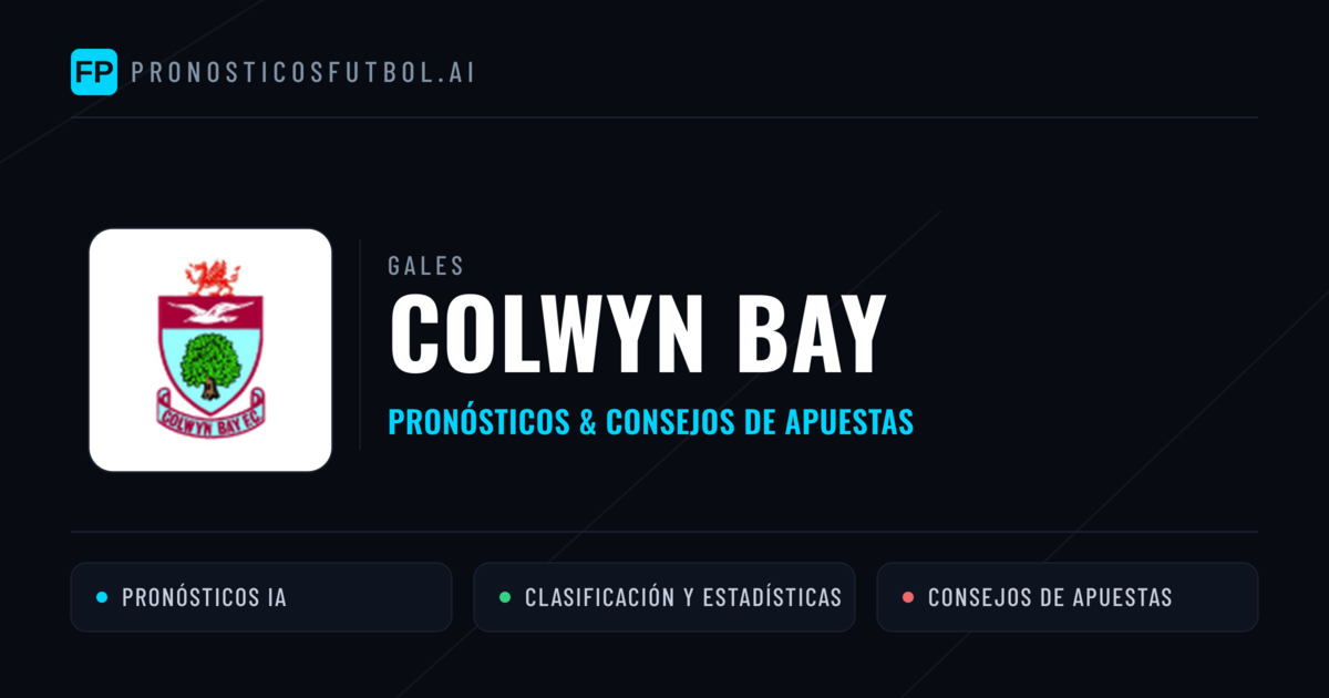 Colwyn Bay Pronósticos y estadísticas