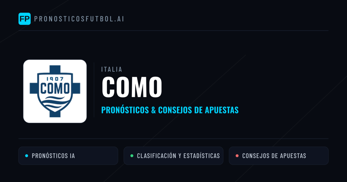Como Pronósticos y estadísticas
