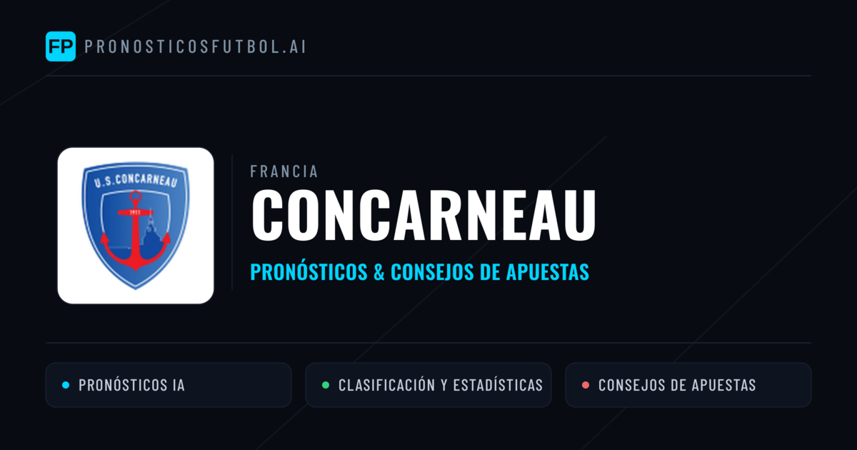 Concarneau Pronósticos y estadísticas