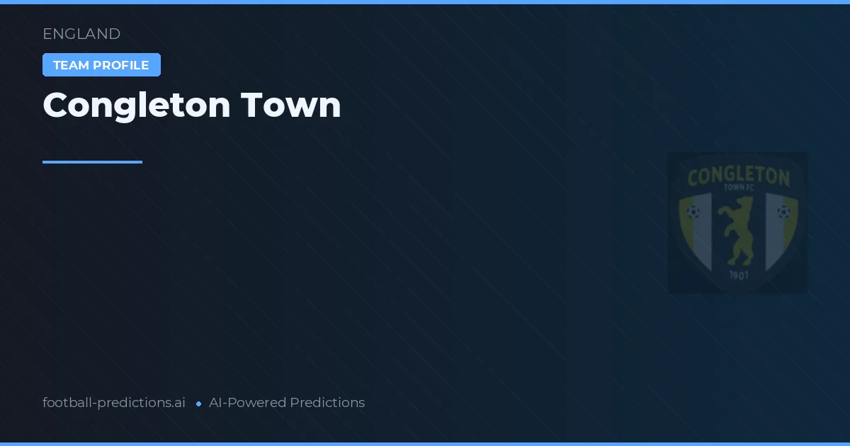 Congleton Town Pronósticos y estadísticas
