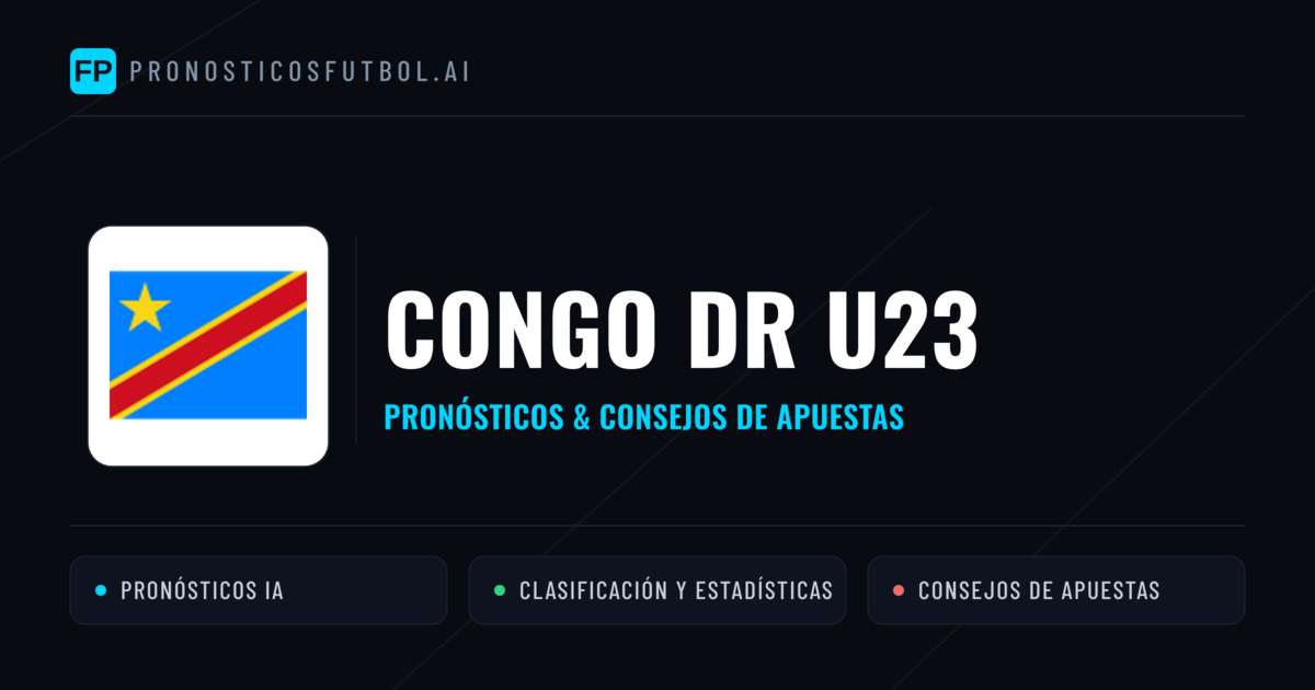 Congo DR U23 Pronósticos y estadísticas