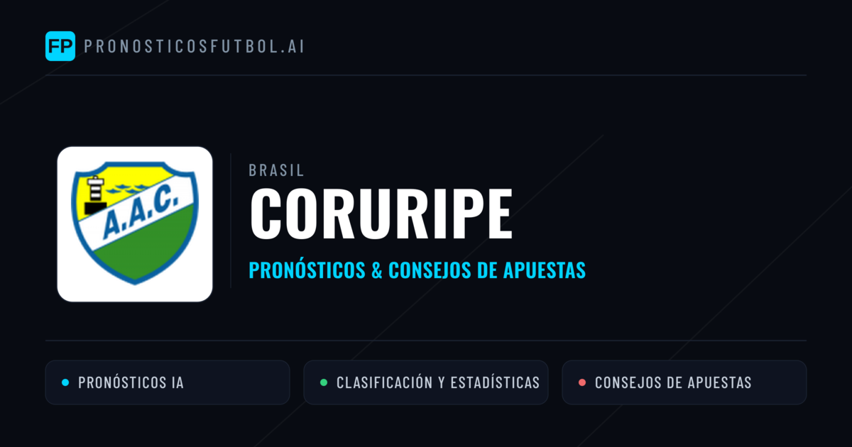 Coruripe Pronósticos y estadísticas