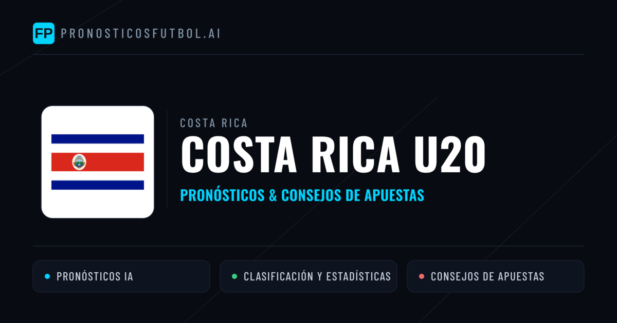 Costa Rica U20 Pronósticos y estadísticas