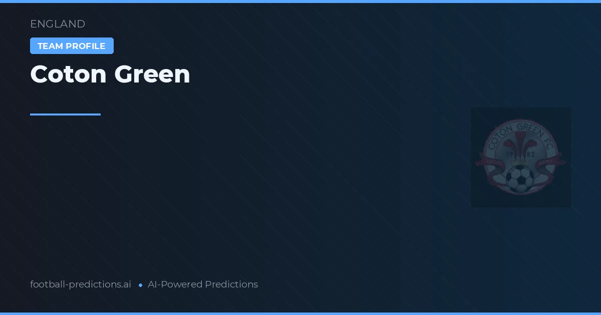 Coton Green Pronósticos y estadísticas