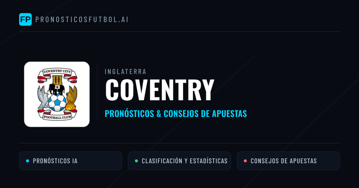 Coventry Pronósticos y estadísticas