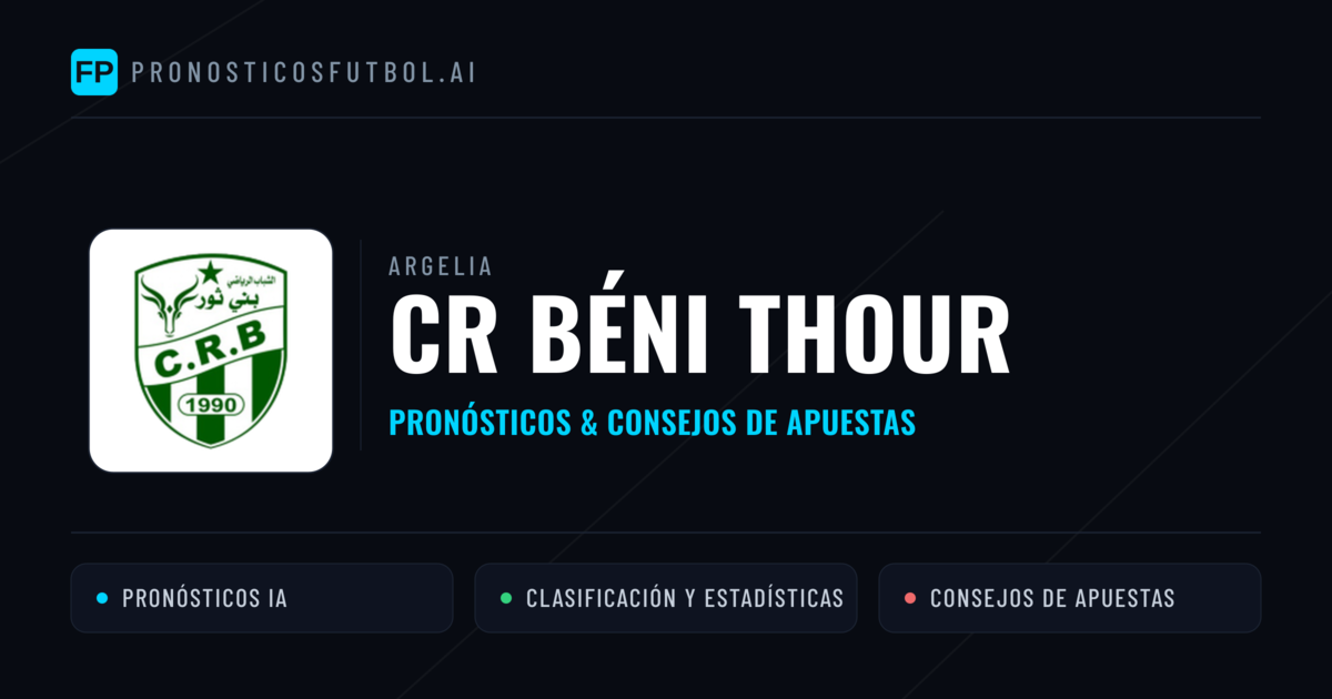 CR Béni Thour Pronósticos y estadísticas