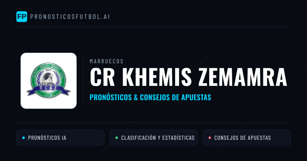 CR Khemis Zemamra Pronósticos y estadísticas