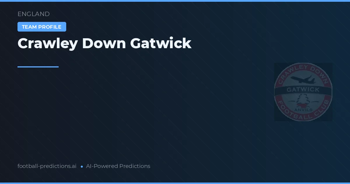 Crawley Down Gatwick Pronósticos y estadísticas