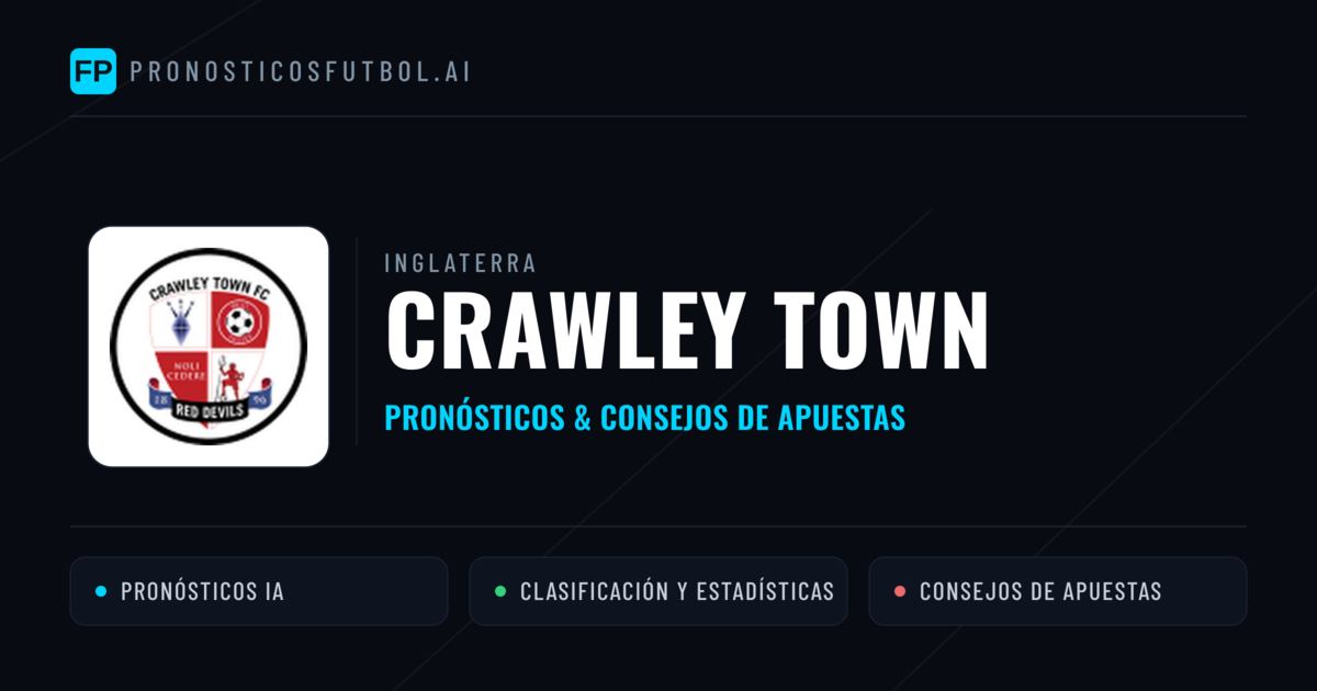 Crawley Town Pronósticos y estadísticas
