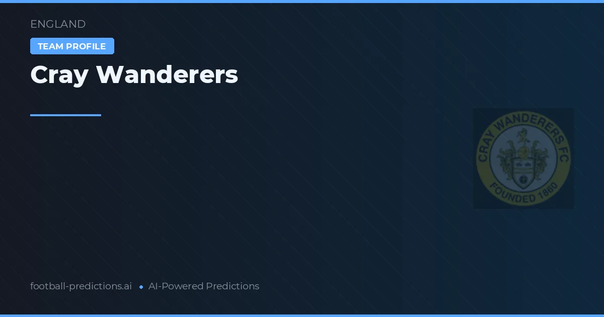 Cray Wanderers Pronósticos y estadísticas