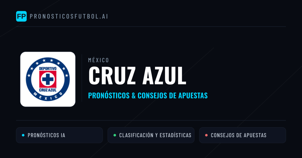 Cruz Azul Pronósticos y estadísticas