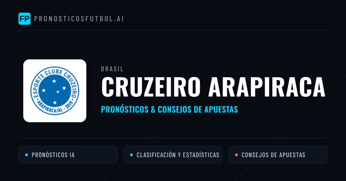 Cruzeiro Arapiraca Pronósticos y estadísticas