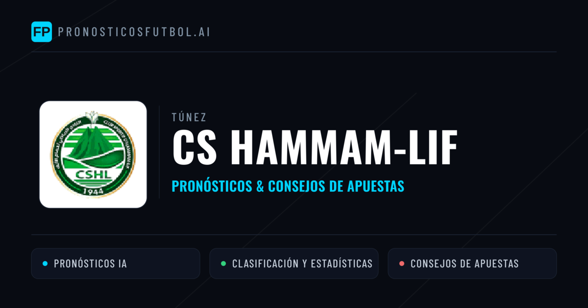 CS Hammam-Lif Pronósticos y estadísticas