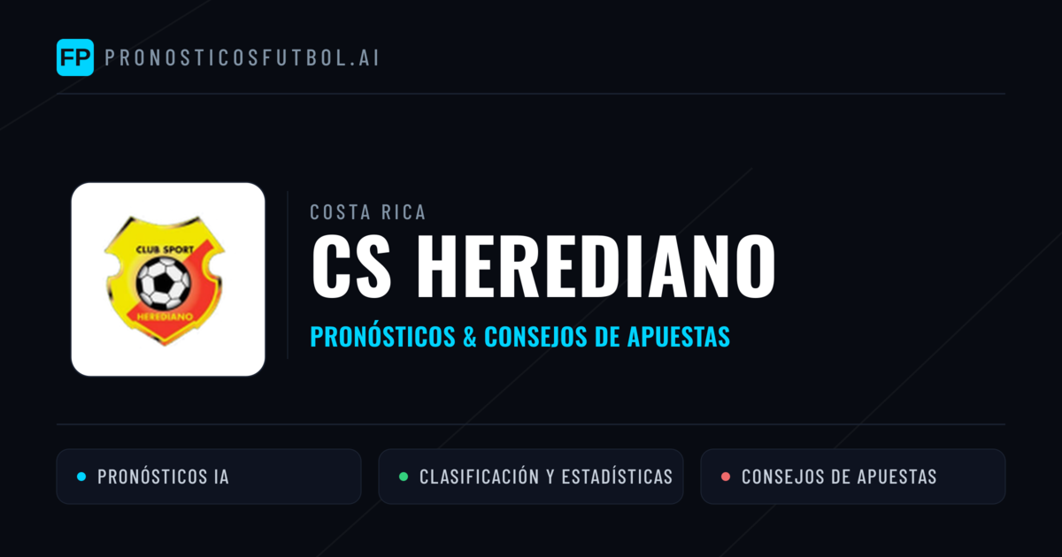 CS Herediano Pronósticos y estadísticas