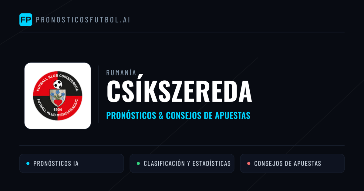 Csíkszereda Pronósticos y estadísticas