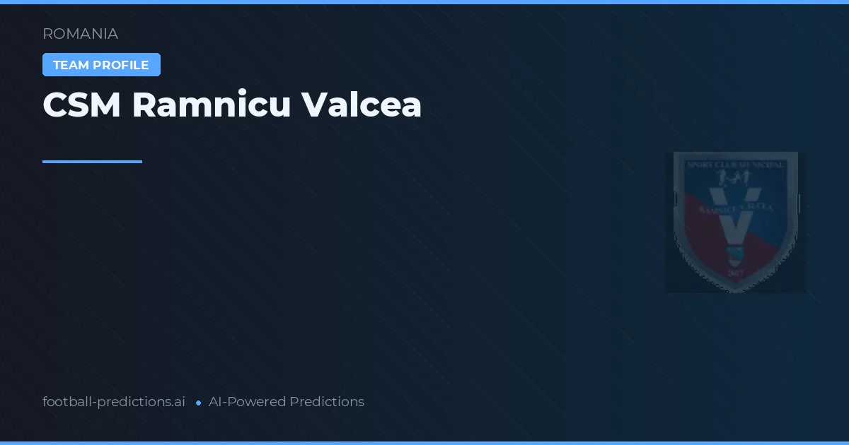 CSM Râmnicu Vâlcea Pronósticos y estadísticas