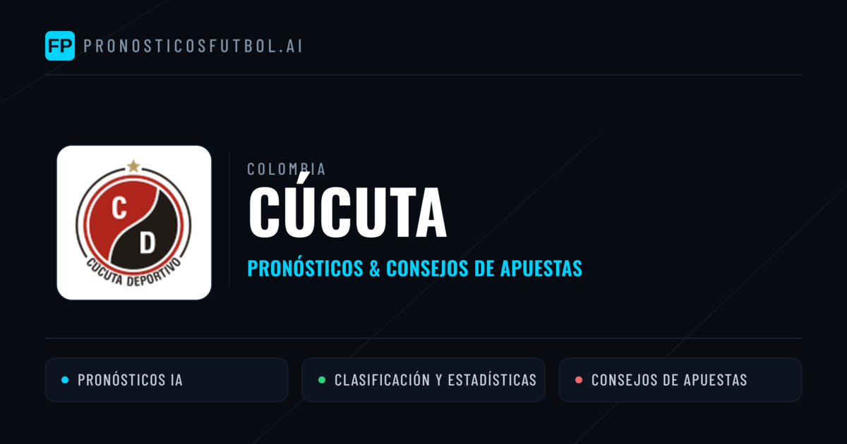 Cúcuta Pronósticos y estadísticas