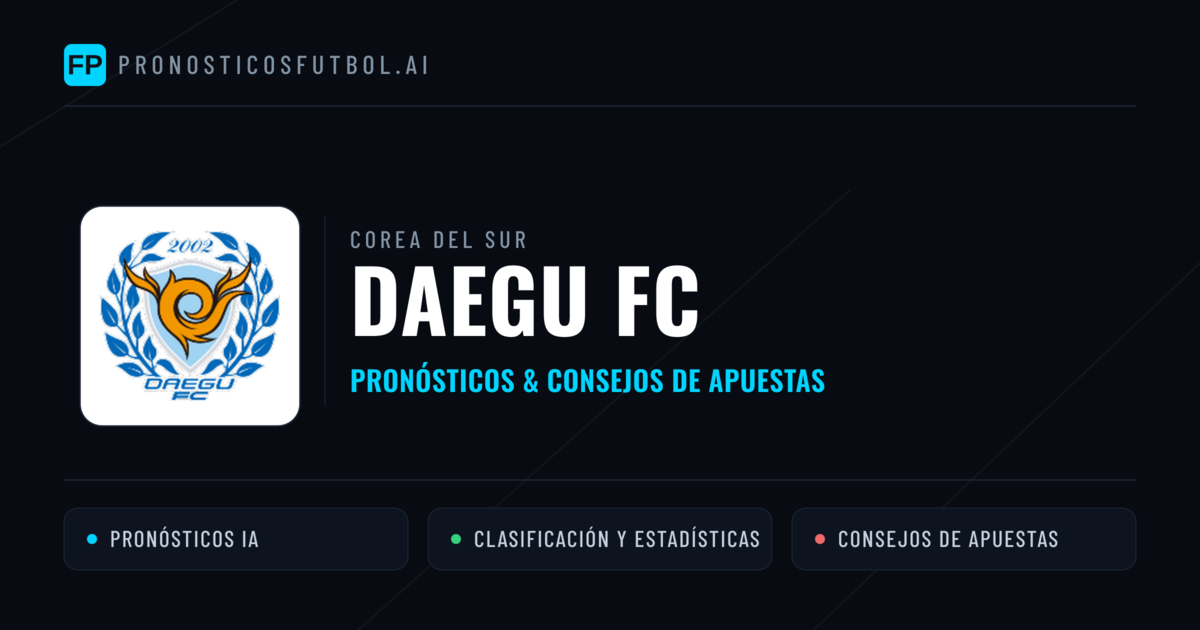 Daegu FC Pronósticos y estadísticas