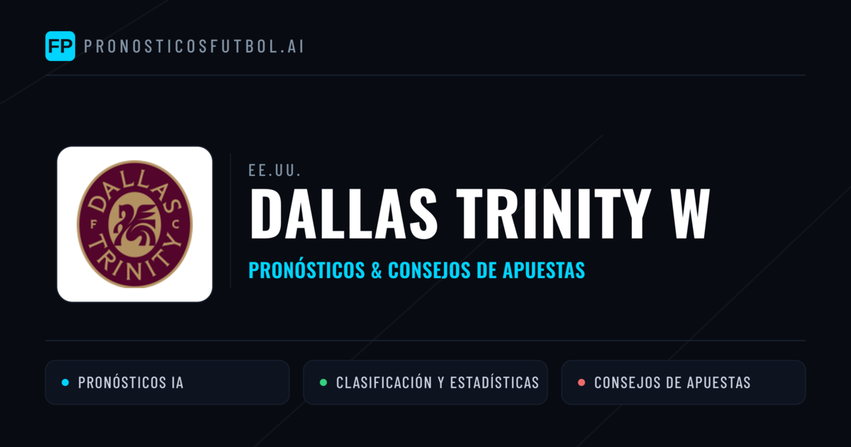 Dallas Trinity W Pronósticos y estadísticas