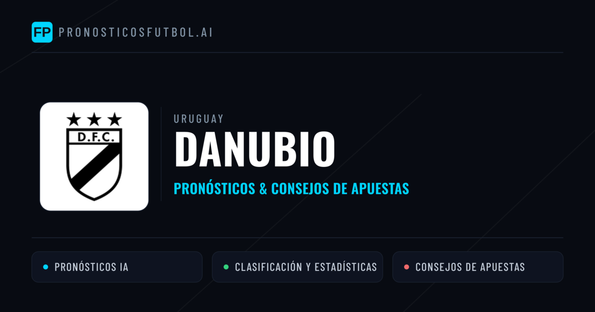 Danubio Pronósticos y estadísticas