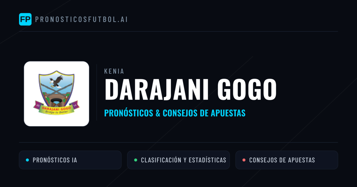 Darajani Gogo Pronósticos y estadísticas
