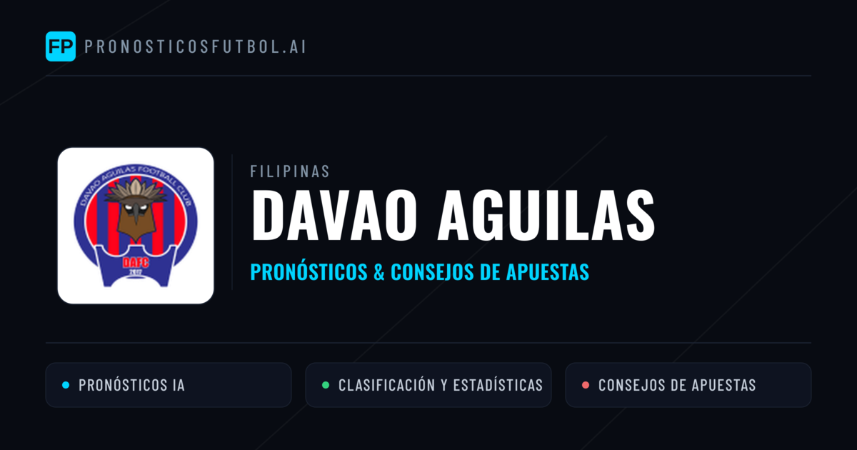 Davao Aguilas Pronósticos y estadísticas