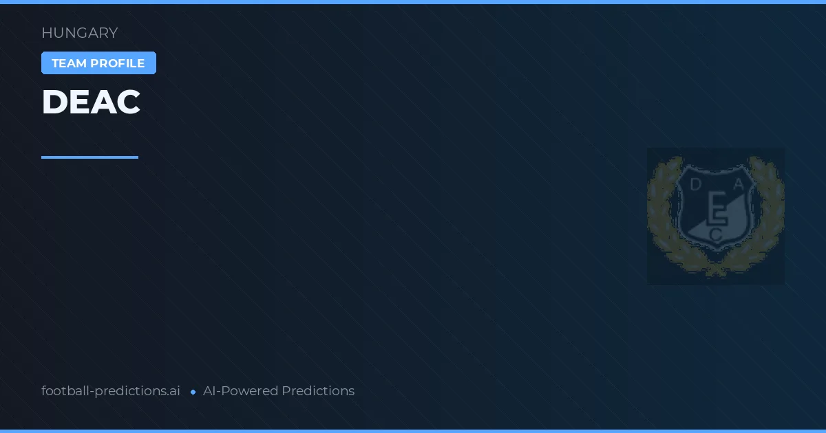 DEAC Pronósticos y estadísticas